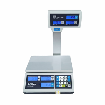 Ваги торгові з LCD дисплеєм CAS ER JR CBU зі стійкою ER JR-CBU фото